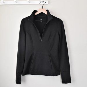 Zella Half Zip Black Workout Pullover